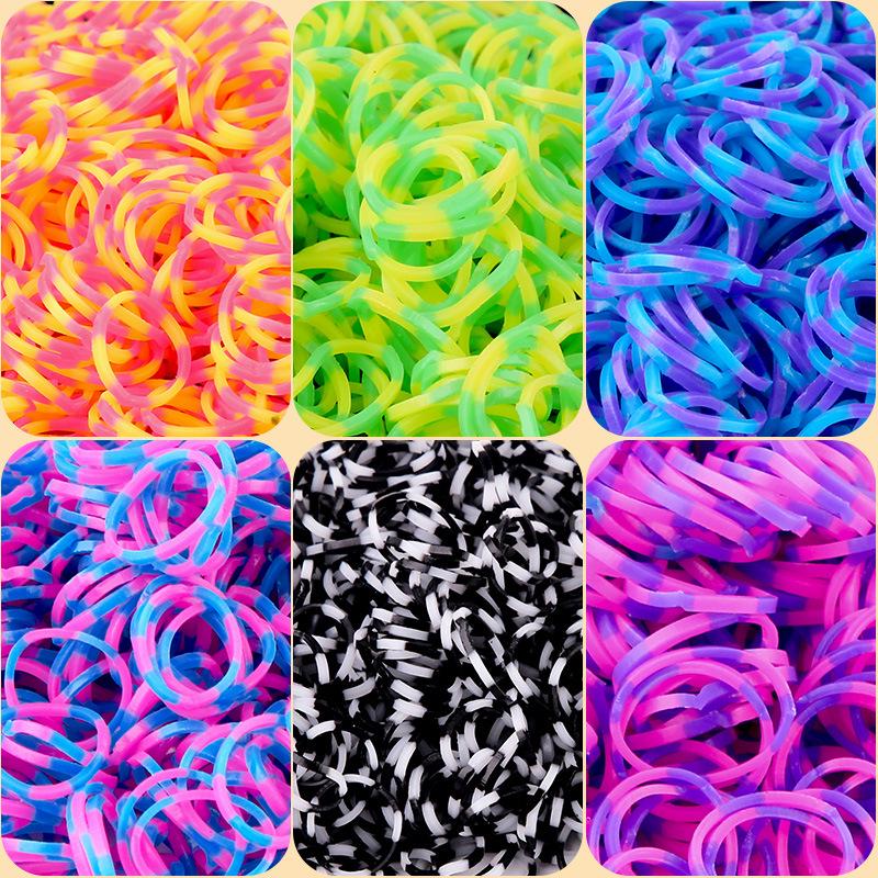

Rainbow Multi-Segment Woven Rubber Band Bracelet DIY Kit for Kids