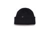 APOSTROPHE COMMA Reversible Bk Label Short Beanie (Black)