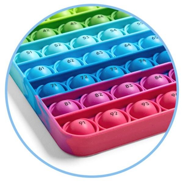 Running Resource 1-100 Water Array Plate Bubble Popper IN95789, 1 Pc., Korean Toy Supplies