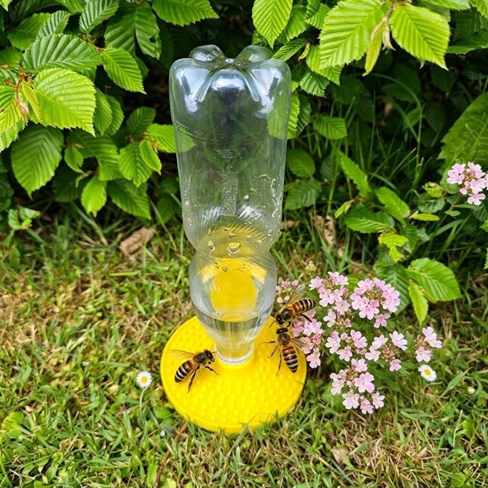 Multi-Hole Chicks Automatic Drinking Tray Plastic Bee Water Dispenser Home Balcony