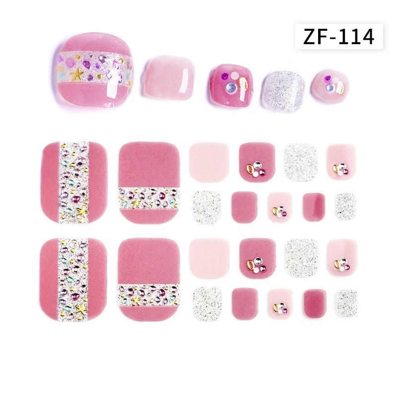 3D Αυτοκόλλητα Νυχιών με Μοτίβο Διαμαντιού: Αδιάβροχο, Μακράς Διάρκειας, Λευκαντικό για Πόδια