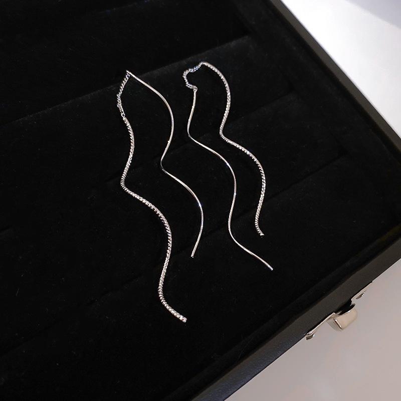 Simple Wave Earrings Earrings Real Gold Electroplating Eco-Friendly Premium Geometric Earrings