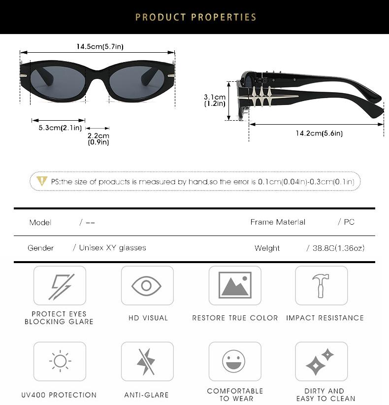 Sonnenbrille Damen Trend 2025 Klassisch Rund Retro Vintage Shades Großrahmen Sonnenbrille Marke Designer Klassische Sonnenbrille UV400