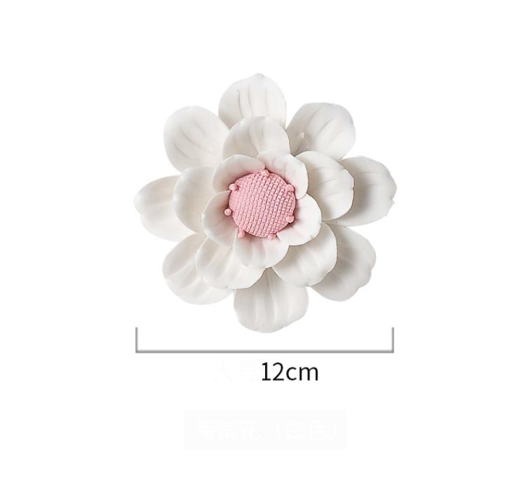 Decorațiune Murală Creativă din Ceramică cu Flori pentru Perete, Decor pentru Casă, Perete de Fundal pentru Canapaua TV, Artizanat Agățat, Magazin, Hotel, Pridvor, Autocolant de Perete Decor