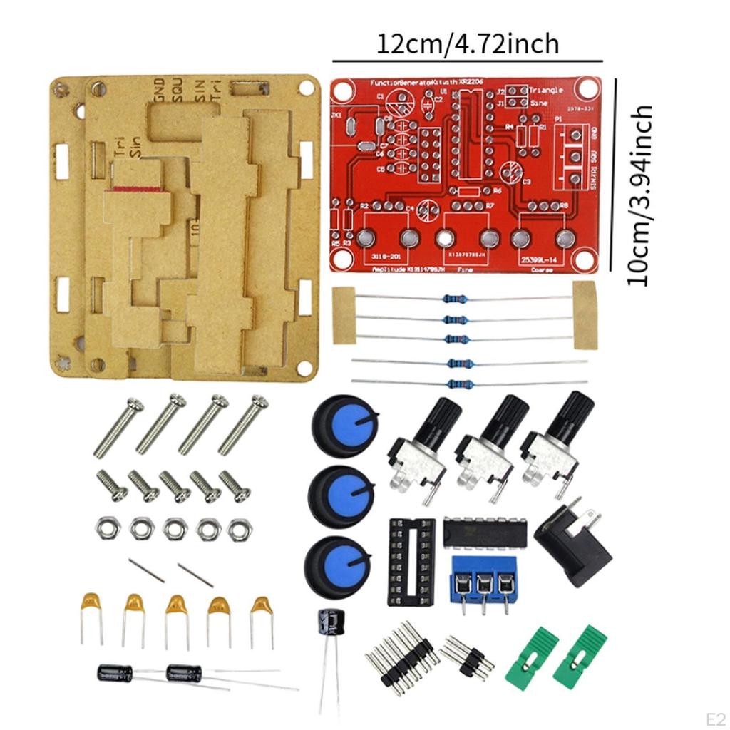High Precision Function Signal Generator,1 Hz-1 MHz Adjustable Frequency Amplitude for Professionals