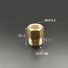 1/4" 1/2" BSP M10/14/16/20 Brass Reducer Bushing Pipe Fitting Coupler Connector Adapter For Pressure Gauge
