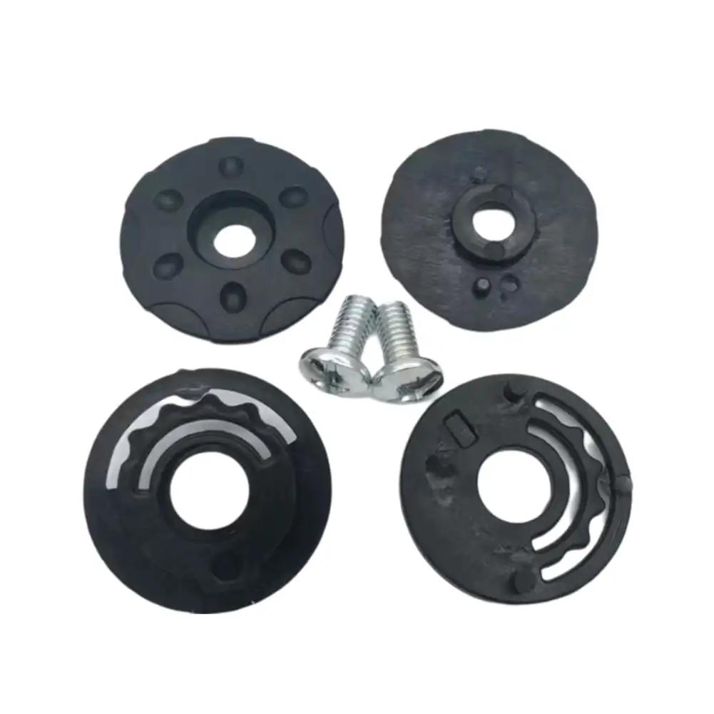 1Pair Motorcycle Helmet Fixed Buckle Rotate Switch Buckle Mirror Holder Lens Base Helmets Screws Helmet Lens Button Replacement