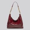 Retro Oil Wax Pitot Bag Women's 2025 New Super Fire High Sense Light Luxury Large Capacity Underarm Messenger Bag Bag