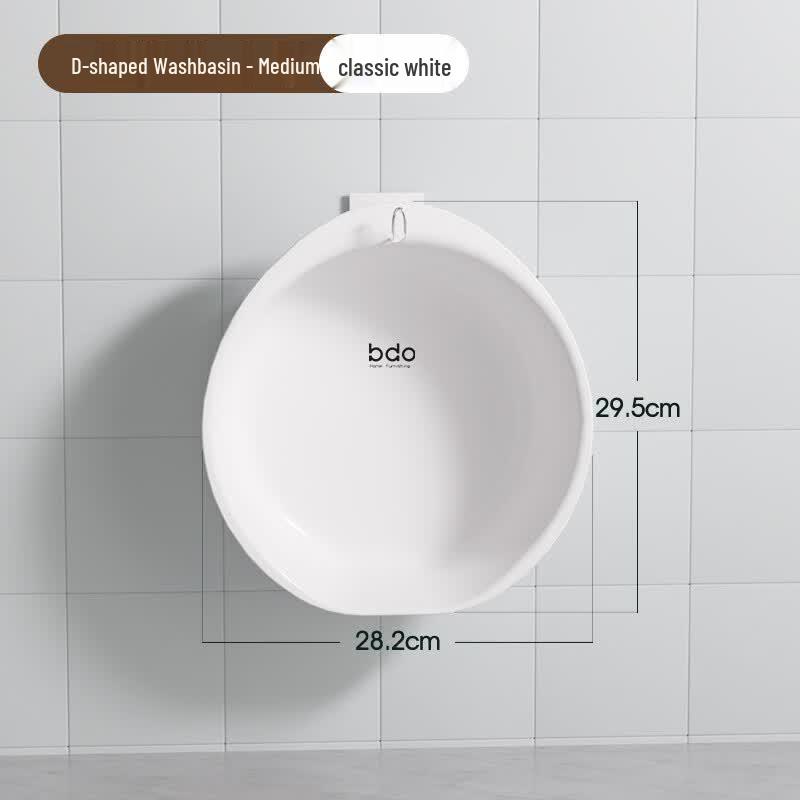 BDO No-Drill Wall-Mounted Large Plastic Basin (5-Pack)
