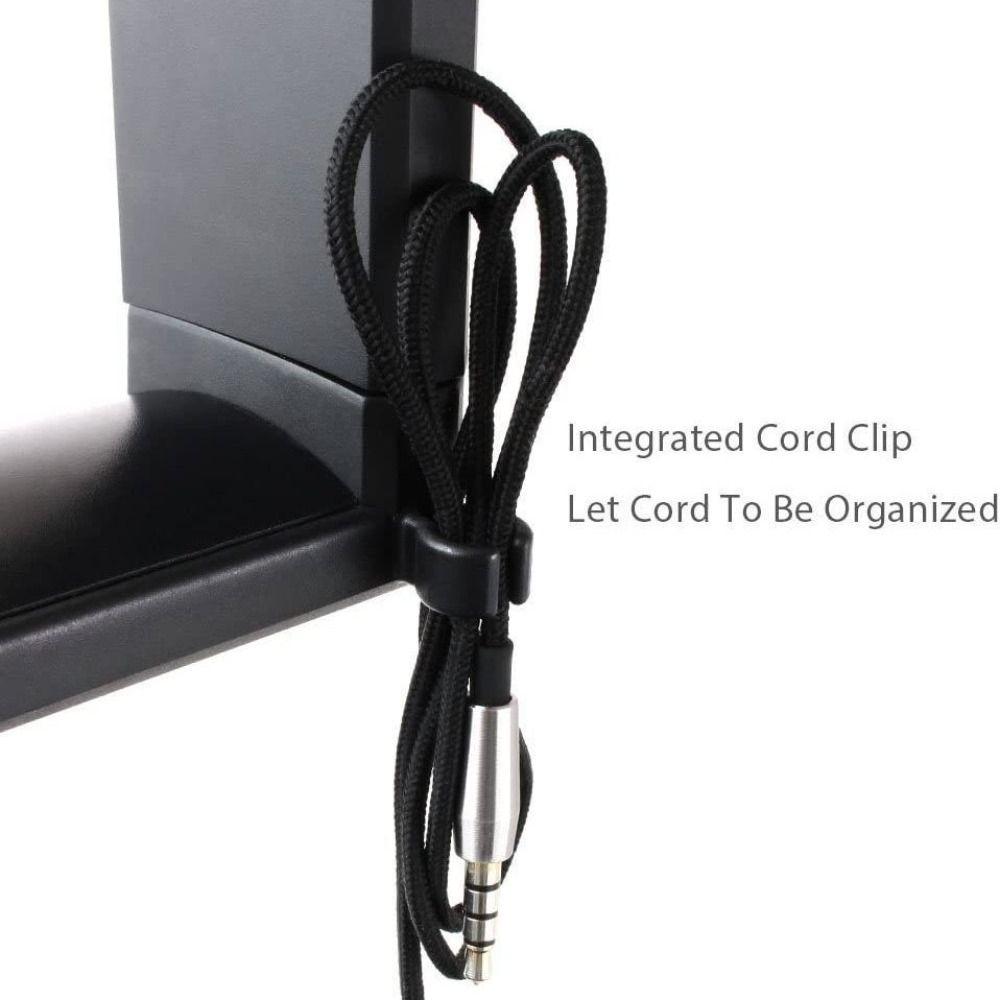 360° Rotating Headphone Stand Adjustable Desk Hanger Hook Multifunctional Earphone Hook  Home