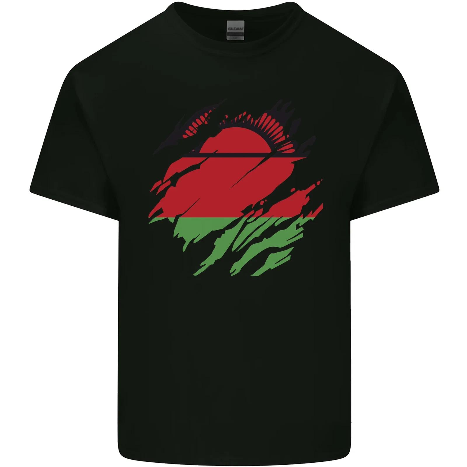 

Torn Malawi Flag Malawian Day Football Kids T-Shirt Childrens 3XL