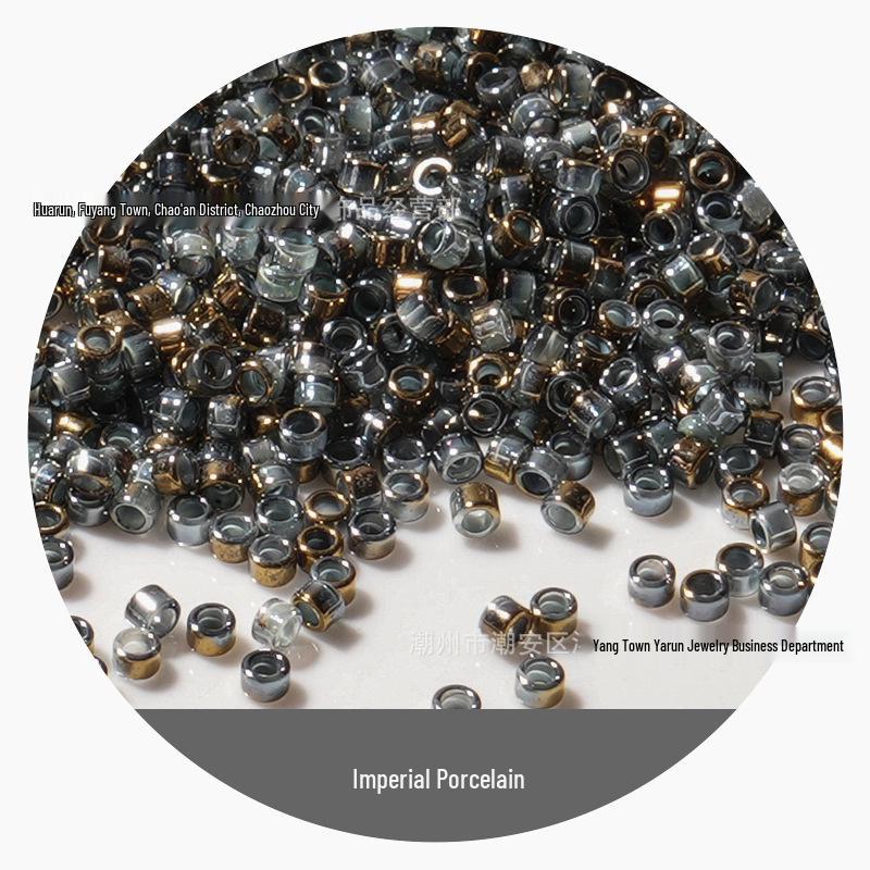 Perle di Vetro Riso Mezzo Oro 2,5 mm Stile Antico per Gioielli Fai da Te Fatti a Mano