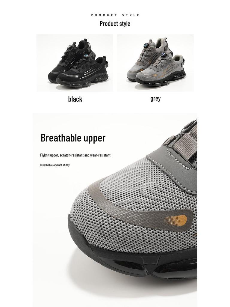 Men's Puncture-Resistant Fly-Knit Safety Work Shoes