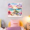 Beach Printed Cross Stitch Kit DIY 11CT Embroidery Craft Set Home Decoration