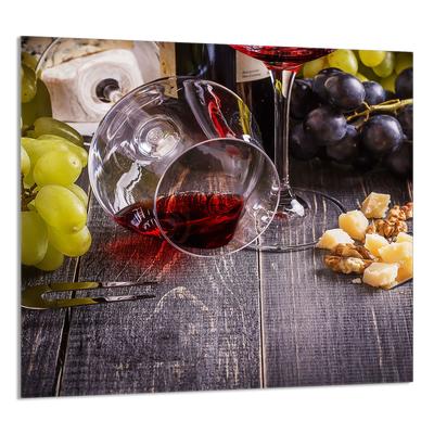 PANEL SZKLANY DO KUCHNI 65x60 Wino