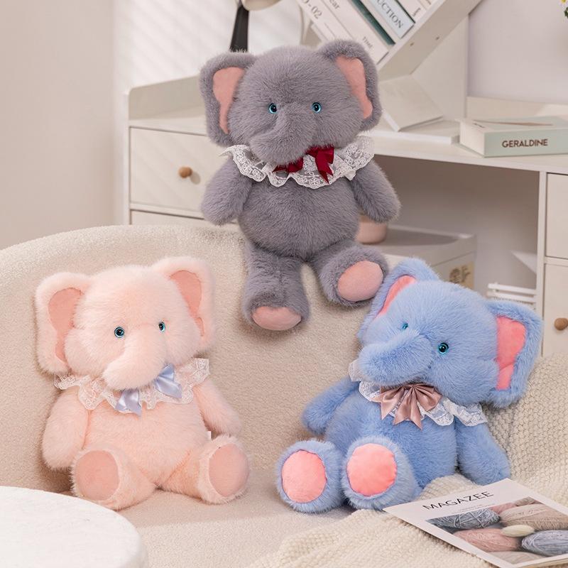 Cute Cute Baby Elephant Doll Plush Toy Elephant Doll Girl Bag Child Company Soothing Doll