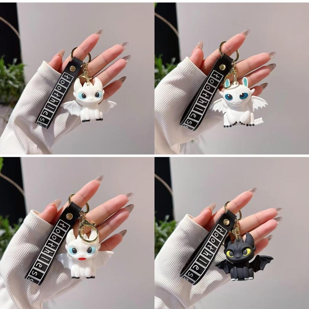 Toothless Dragon Keychain Silicone Pendant With Smile Design For Couples Gift And Accessories