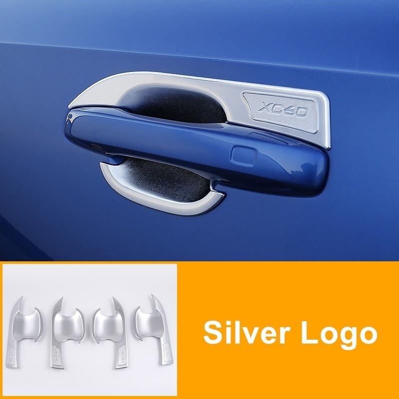 

Для XC60 2018 4x внешняя хромированная ручка боковой двери автомобиля, наклейка на отделку чаши, украшение