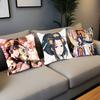 Japanese Women In Ancient Costume Pillow Case Fashion Square Pillowcase Bedroom Sofa Room Ins Decoration Leisure