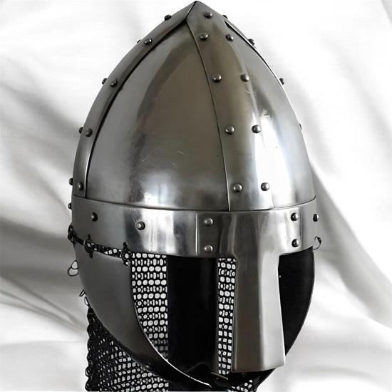 

Средневековый викингский норманнский шлем с наносником с кольчугой для LARP и доспехами эпохи Возрождения