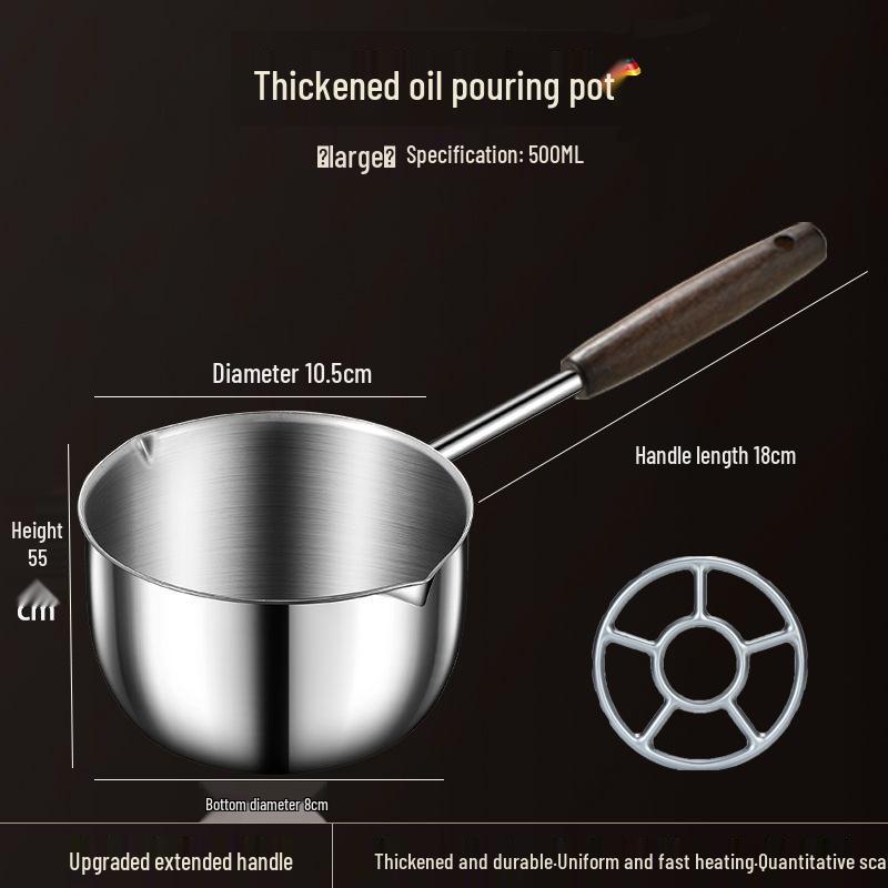 Stainless Steel Multi-functional Oil Splatter Pot for Home Use