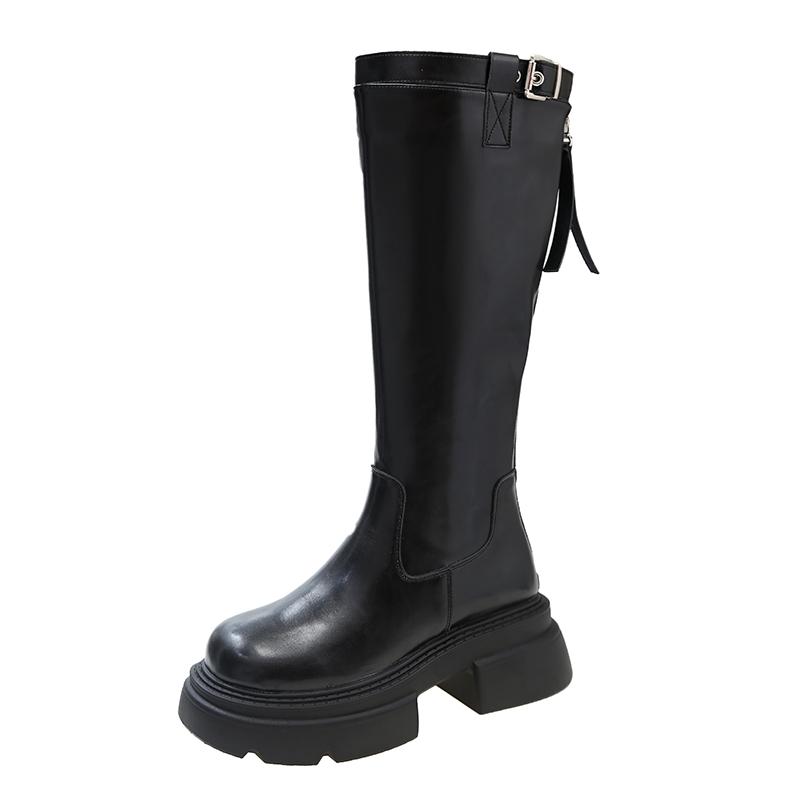 

Женские сапоги осенние с круглым носком женские туфли на платформе сексуальные бедра высокие каблуки высокие сексуальные сапоги на молнии-женские резиновые женские 40