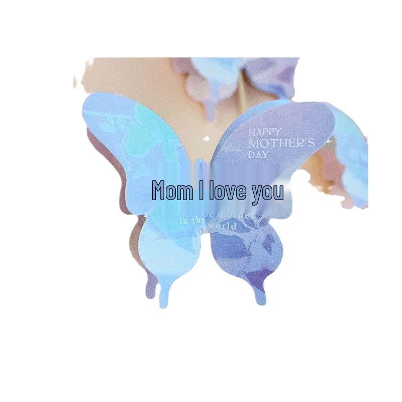 3D Butterfly Cake Toppers - Mother's Day Baking Decoration Accessories, Trendy 'Ins' Style