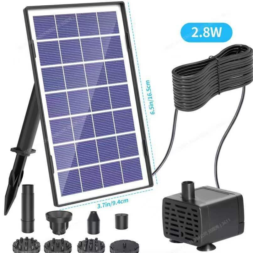 Solar Rockery Water Feature: Automatic Fountain Pump for Fish Pond and Courtyard Landscaping.
