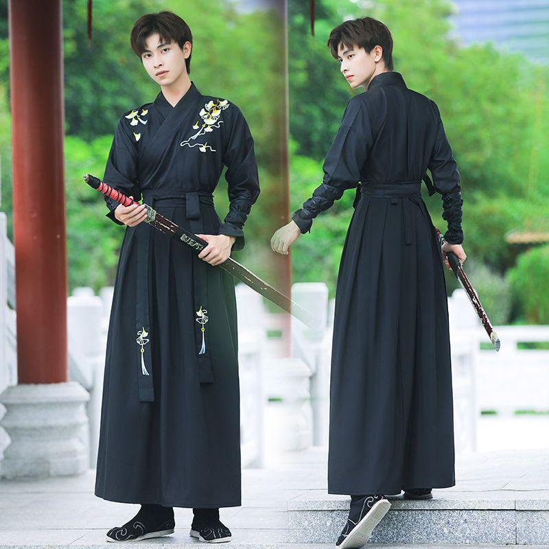 Men's Clothing Hanfu Martial Arts Style Chivalrous Handsome Men's Suit