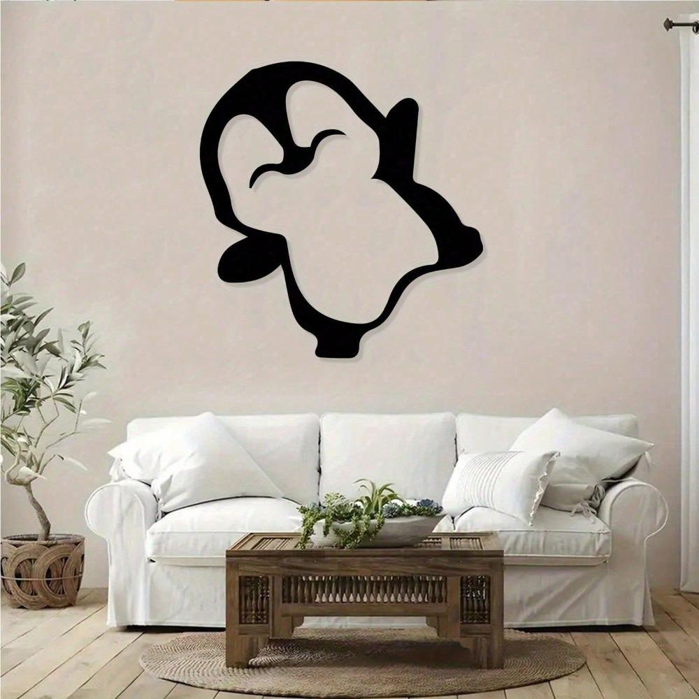 Penguin Metal Wall Art Iron Decor for Nursery Youth Room