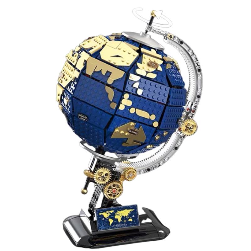 1455PCS Creative Globe Version Puzzle Science Teaching Building Blocks Assembly Education Bricks Model Toy Kid Adult for Gift