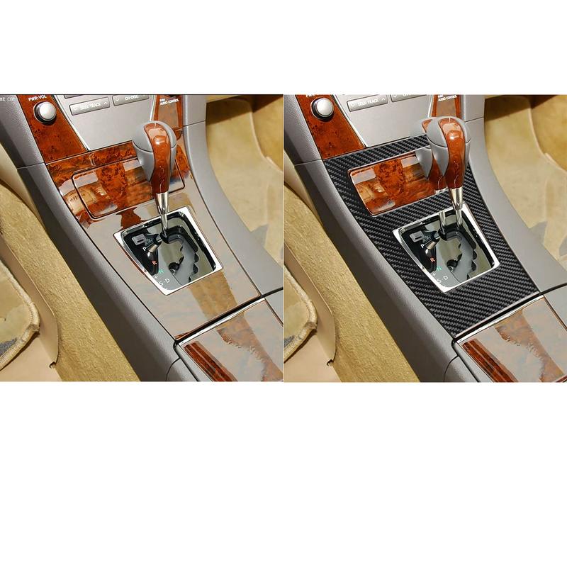 For Lexus ES ES350 ES240 2006-2012 Carbon Fiber Central Control Gear Shift Surround Panel Cover Trim Car Accessories Sticker