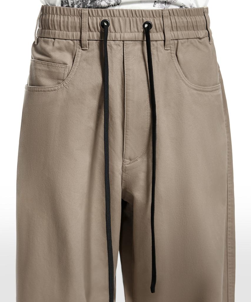 Beoteunseoul Gorpcore Long String Cotton Parachute Pants (3 Colors)