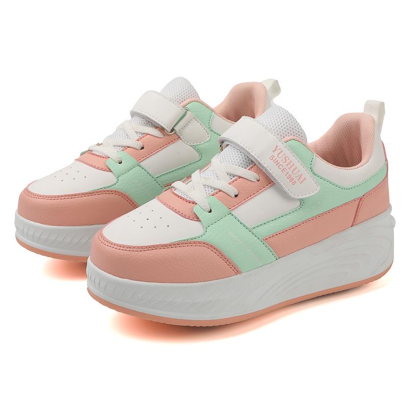 Children s Roller Shoes: Double Roller Skates for Boys and Girls, Transformable into Shoes with Wheels. 35