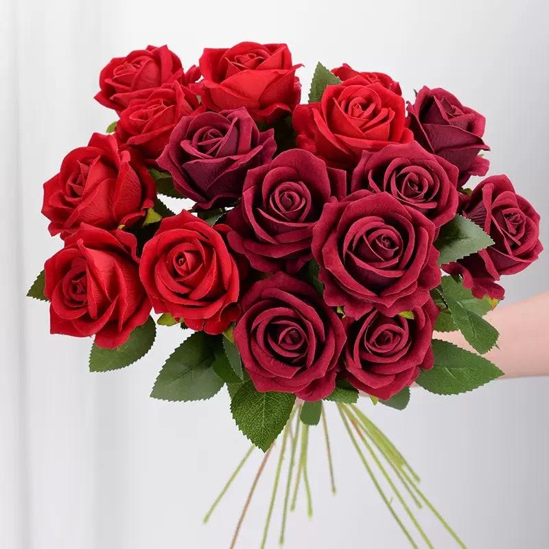 5/10Pcs Rose Artificial Flowers Bouquet 49CM Fake Flower For Home Decor Party Supplies Wedding Decoration Ornaments Accessories