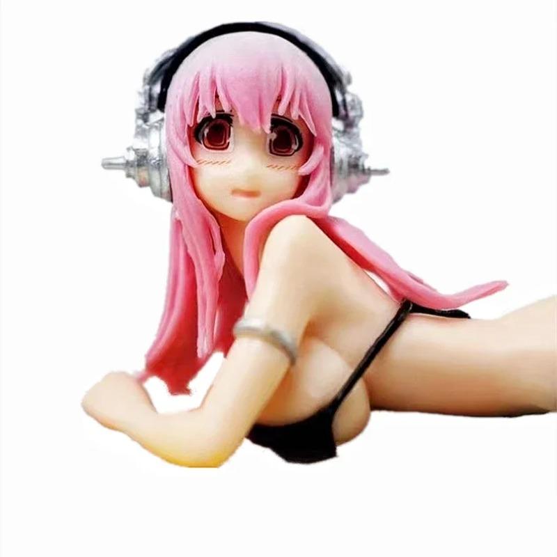 Kawaii Car Ornaments Sexy Suupaa Soniko Bunny Girl Girls Anime Statue Car Dashboard Sexy Doll Figurine Car Decorations High Quality