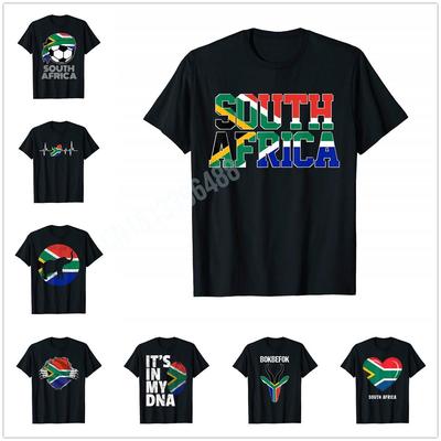 ZX More Design South Africa Flag African Pride TShirt For Men Women T Shirt Tops Cotton Tees