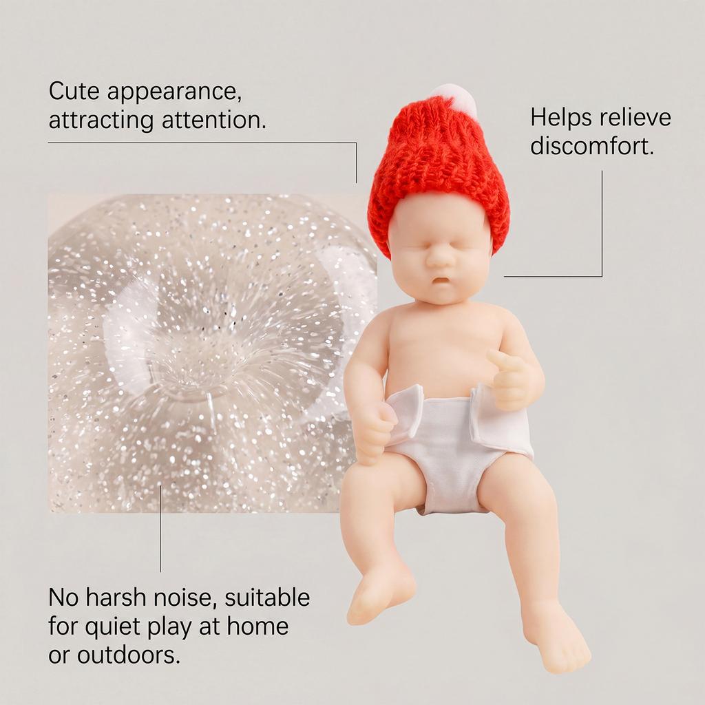Soft Slow TPR Stress Doll - Skin-Friendly Toy for Relaxation