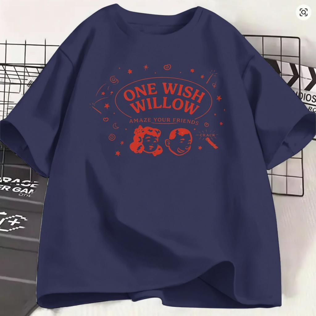 Vintage Obsession Movie 2026 Tshirt Unisex Round Neck Pure Cotton T Shirts One Wish Willow Short Sleeve Tees Birthday Gift Tops