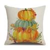 Thanksgiving Linen Pillow Case Autumn Pumpkin Print Supply Pillow Cushion Cover Premium Durable Quality Useful