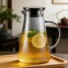 Heat-Resistant Boron Glass Kettle Set: Cold & Warm Water, Juice, Cold Brew – Explosion-Proof for Home Use