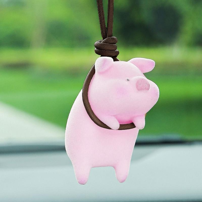 Ornamenti Appesi Maialino Sul Retrovisore dell'Auto Ciondolo per Auto Regali Divertenti