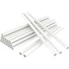 White Plastic Cake Dowel Rods for Tiered Cake Construction and Stacking Supporting Cake Round Dowels Straws with 0.4 Inch Diameter (9.5 Inch)