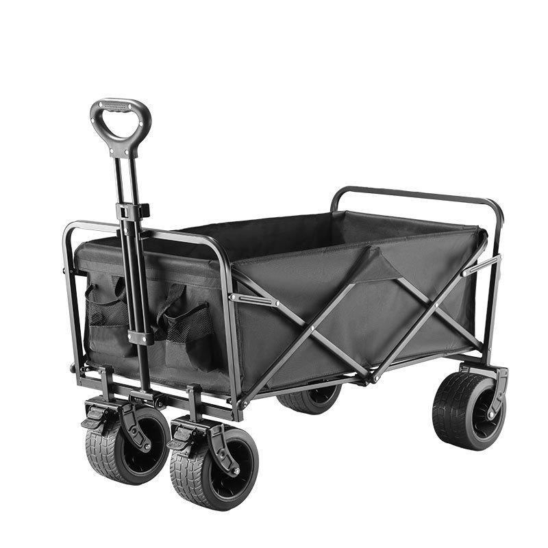 Portable Folding Camping Trolley for Outdoor and Grocery Use