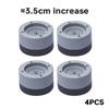 4pcs Anti Vibration Feet Pads Rubber Mat Slipstop Silent Dampers Stand Universal Washing Machine Refrigerator Furniture Foot Pad