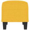 Yellow Fabric Bench 70 X 35 X 41 Cm