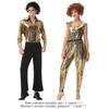 Unisex Polyesterfaser Kostüm für Spiel, Anime und Cosplay, Retro Europäischer und Amerikanischer Disco-Stil