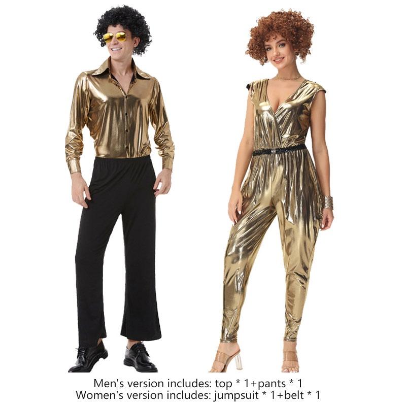 Unisex Polyesterfaser Kostüm für Spiel, Anime und Cosplay, Retro Europäischer und Amerikanischer Disco-Stil