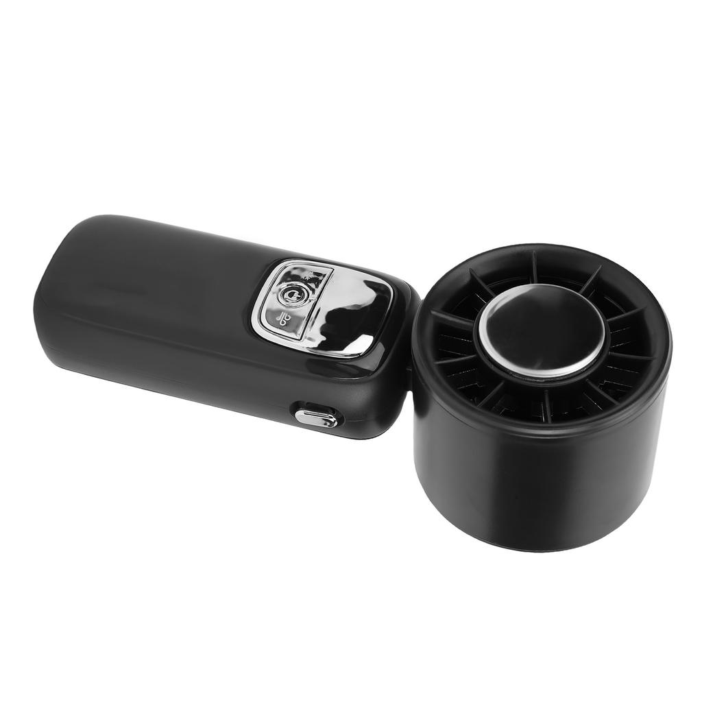 Portable Handheld Turbo Fan 100 Gears Ice Cooling Foldable Neck Hanging Mini Handheld Fan with LED Display for Travel