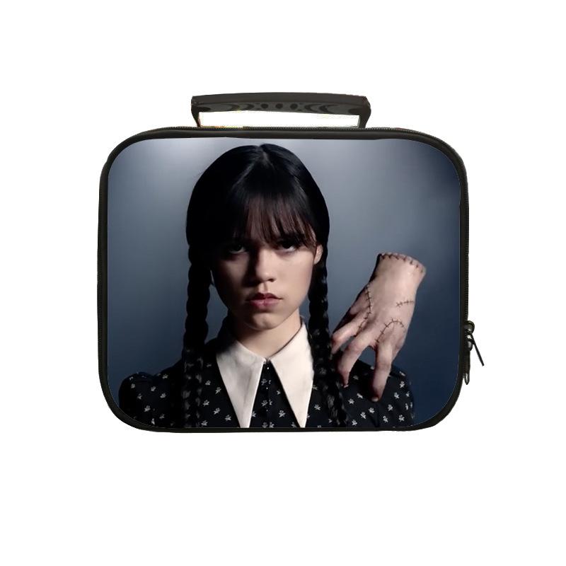 Ice Bag Student Hand-Held Meal Bag Wednesday Children'S Strap Picnic Bag Lunch Box Bag Adult Toilet Bag